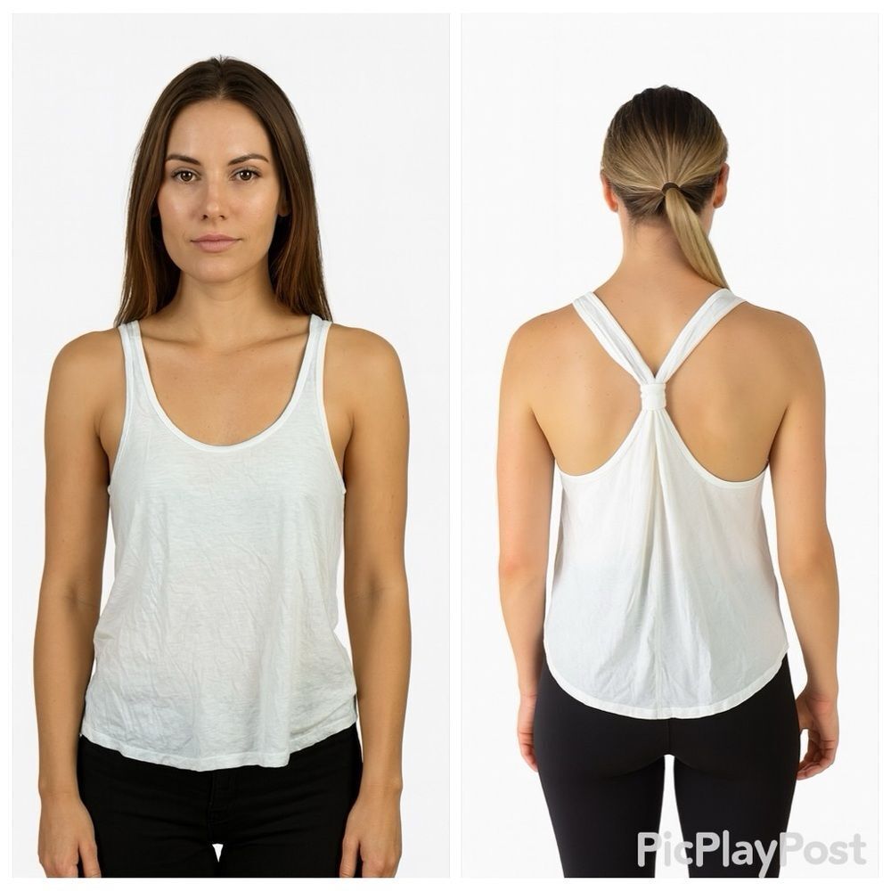 Beyond Yoga Women's White Tank Top